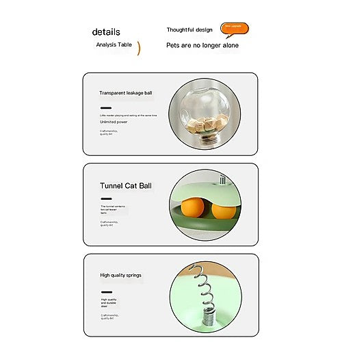 Cat leaky treat ball — product specifications and dimensions