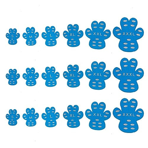 Dog anti-slip paw pads — blue color variant