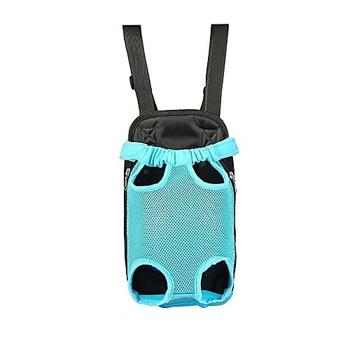 Breathable pet travel backpack — teal color variant