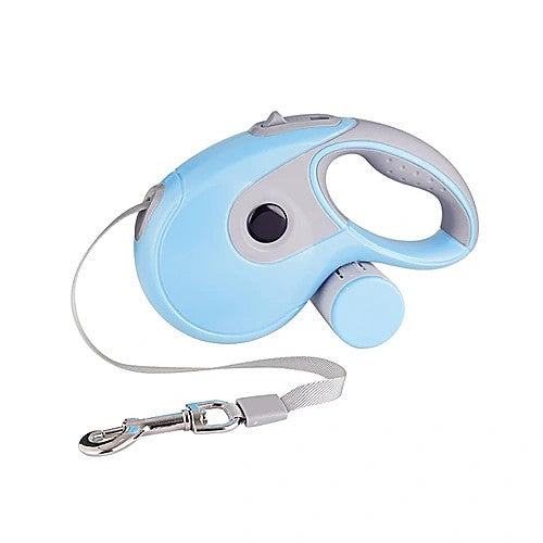 Automatic retractable pet leash — blue color variant