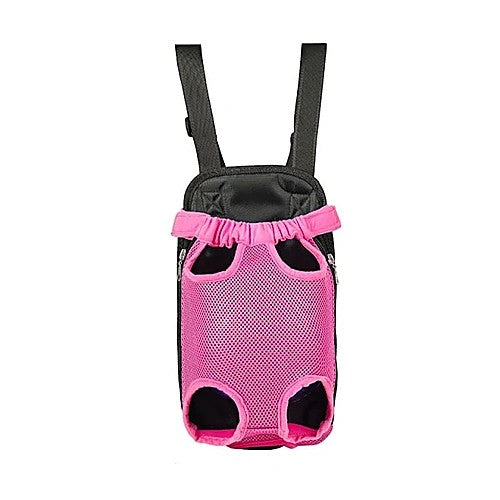 Breathable pet travel backpack — pink color variant