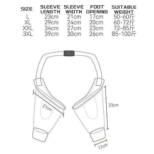 Dog knee protector pad — sewing pattern size guide