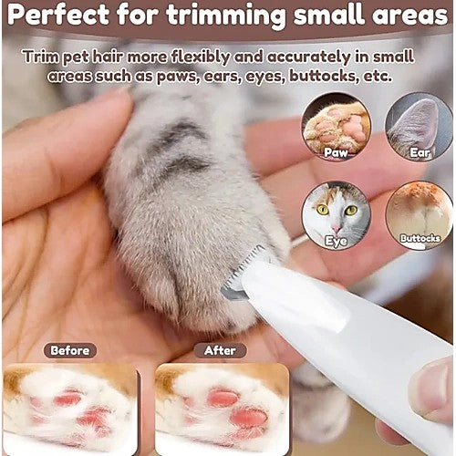 Pet paw trimmer with LED light — perfect for trimming small areas