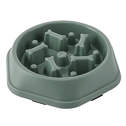 Slow feeder pet bowl — main product view green