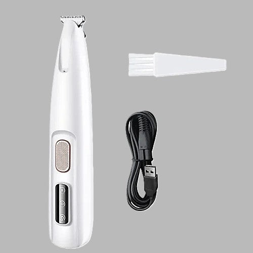 Pet paw trimmer with LED light — product components and accessories