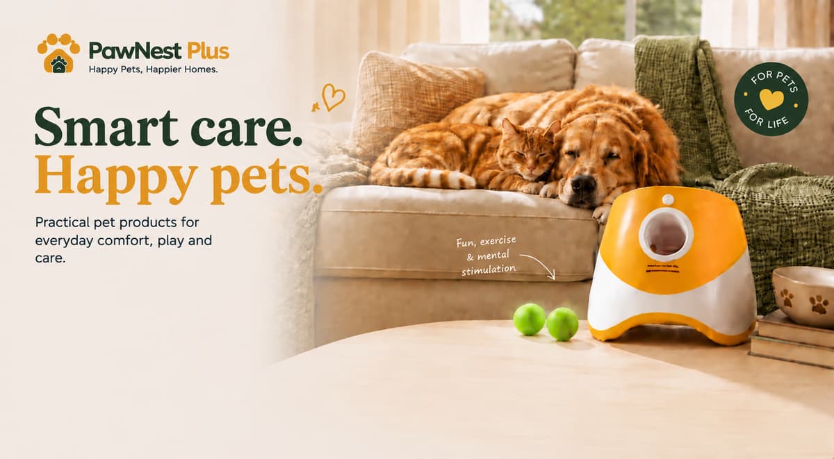 Smart care. Happy pets. — PawNest Plus pet products for everyday comfort, play and care